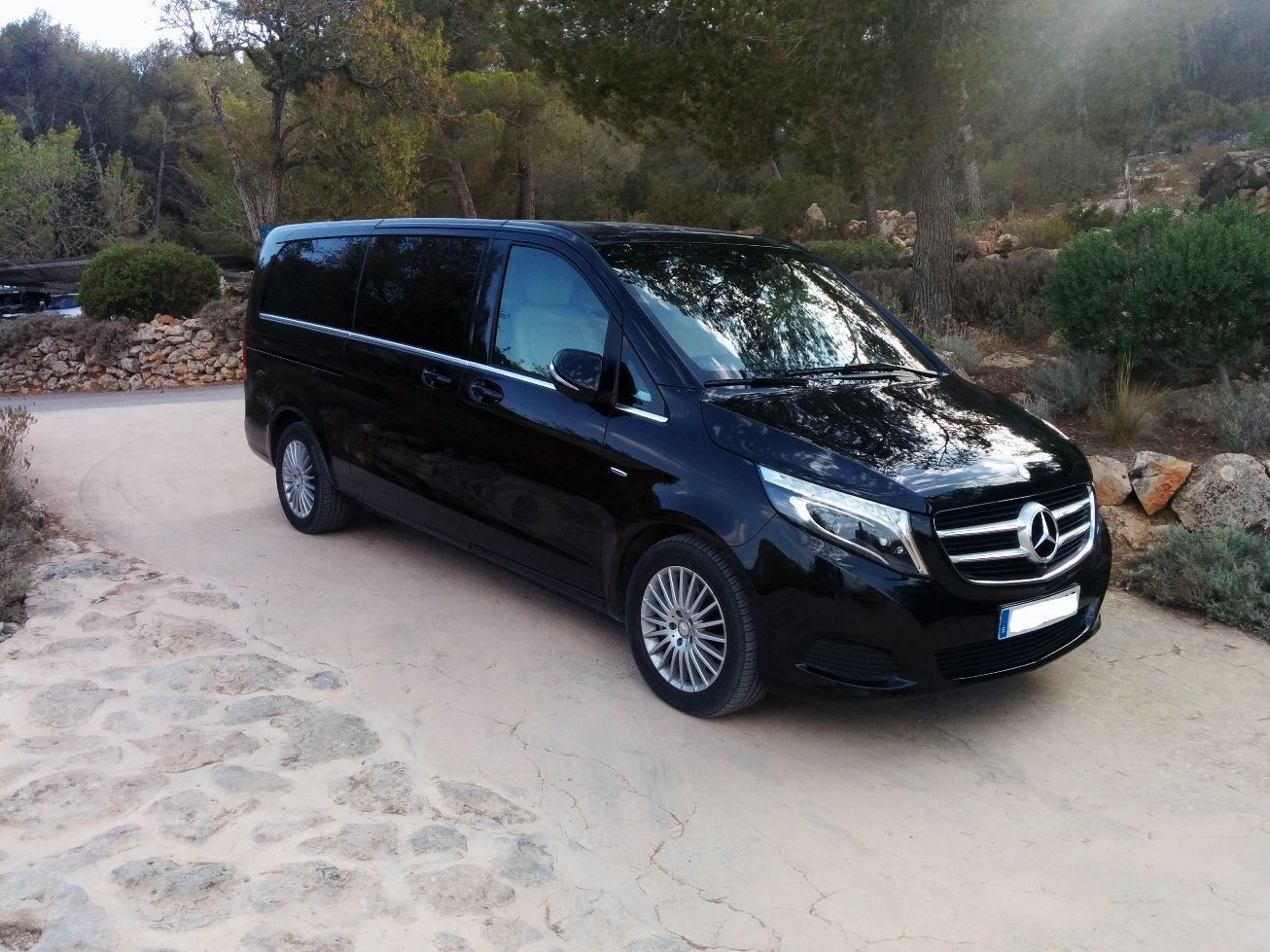 Mercedes at the village