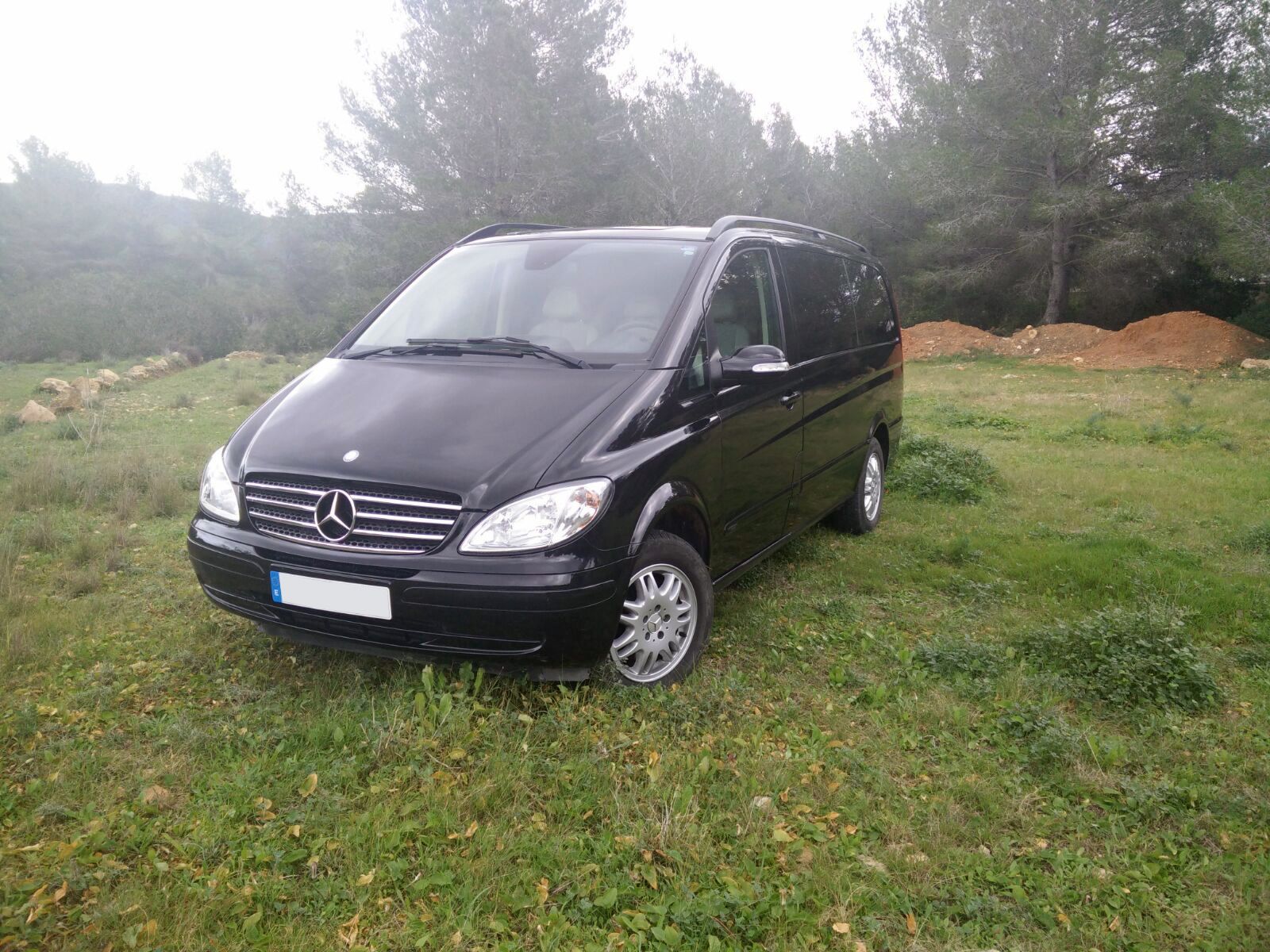 Mercedes at the mountain